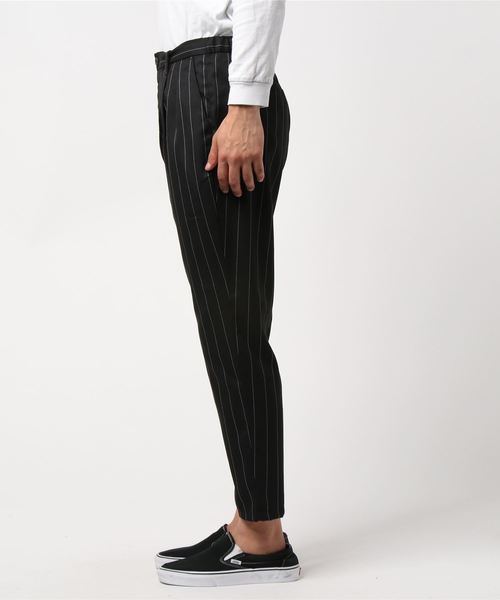 WEGO（ウィゴー）の「WEGO/ストライプペグトップスラックス（スラックス・メンズ・ブルー系その他4/ブラック系その他4・LARGE/MEDIUM）」の3枚目の写真