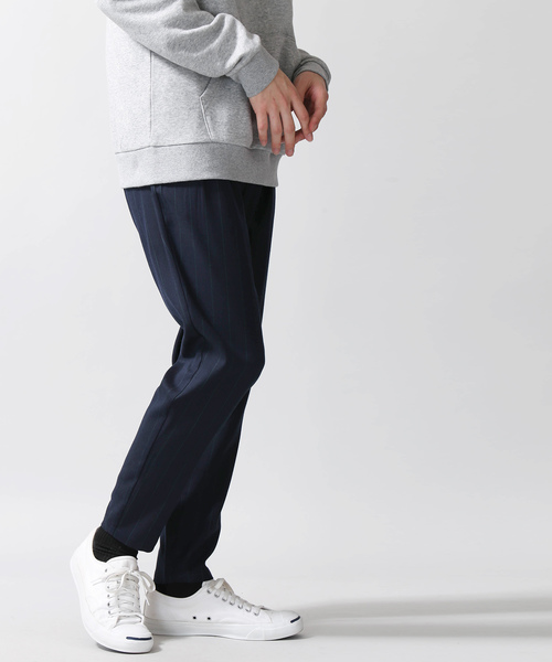 WEGO（ウィゴー）の「WEGO/ストライプペグトップスラックス（スラックス・メンズ・ブルー系その他4/ブラック系その他4・LARGE/MEDIUM）」の12枚目の写真