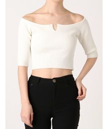 EMODA | 2WAYリブニット(Tシャツ/カットソー)