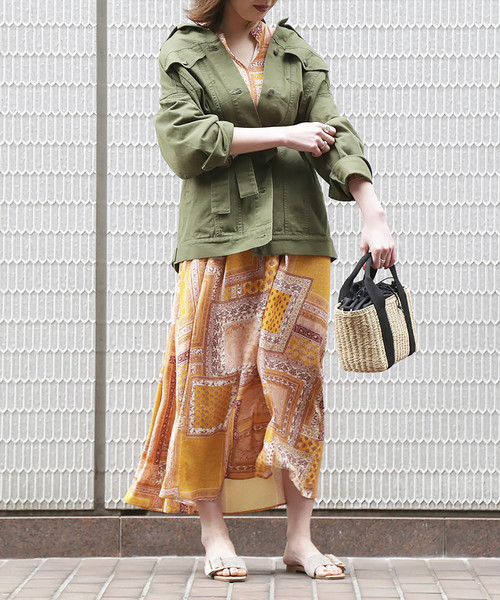 N.（N. Natural Beauty Basic）（エヌエヌナチュラルビューティーベーシック）の「ＦＡＳＣＩＮＡＴＩＯＮ　ワンピース（ワンピース・レディース・イエロー系その他・MEDIUM）」の6枚目の写真