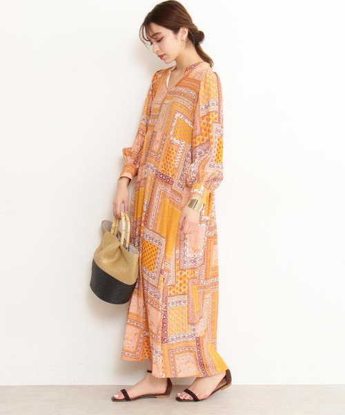 N.（N. Natural Beauty Basic）（エヌエヌナチュラルビューティーベーシック）の「ＦＡＳＣＩＮＡＴＩＯＮ　ワンピース（ワンピース・レディース・イエロー系その他・MEDIUM）」の9枚目の写真