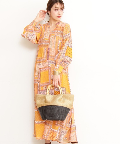 N.（N. Natural Beauty Basic）（エヌエヌナチュラルビューティーベーシック）の「ＦＡＳＣＩＮＡＴＩＯＮ　ワンピース（ワンピース・レディース・イエロー系その他・MEDIUM）」の10枚目の写真