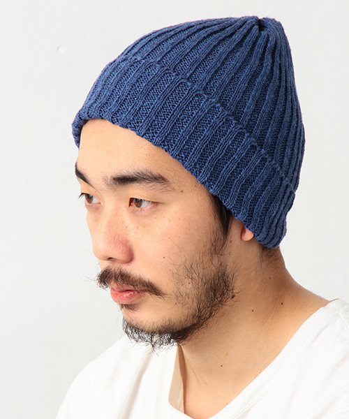 BEAMS PLUS(ビームスプラス)の「◇BEAMS PLUS / コットンリネンワッチキャップ (ニットキャップ/ビーニー・メンズ・オフホワイト/オリーブ/ネイビー/ロイヤルブルー/イエロー/レッド/ブラック/サックスブルー/ベージュ/オレンジ/ブルー系その他/ブラック系その他/その他1・ONE SIZE)」の8枚目の写真