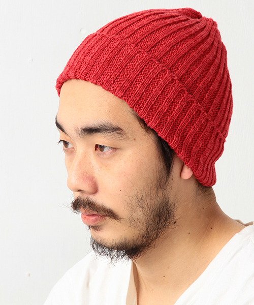 BEAMS PLUS(ビームスプラス)の「◇BEAMS PLUS / コットンリネンワッチキャップ (ニットキャップ/ビーニー・メンズ・オフホワイト/オリーブ/ネイビー/ロイヤルブルー/イエロー/レッド/ブラック/サックスブルー/ベージュ/オレンジ/ブルー系その他/ブラック系その他/その他1・ONE SIZE)」の11枚目の写真
