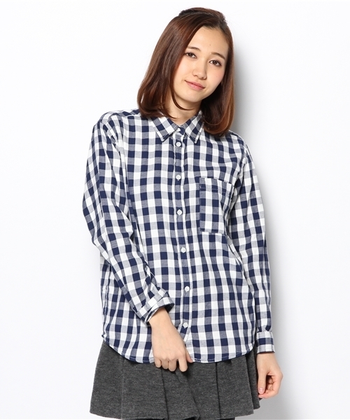 Another Edition（アナザーエディション）の「AE GGM CHK SHT（シャツ/ブラウス・レディース・イエロー/ライム/コバルトブルー・フリー）」の12枚目の写真