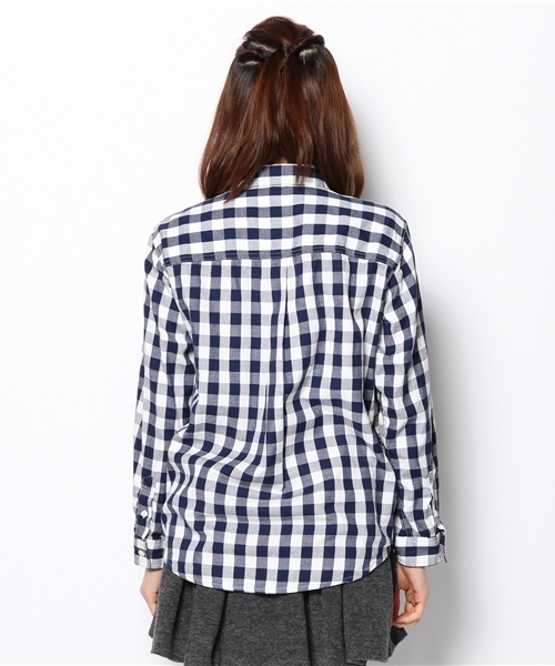 Another Edition（アナザーエディション）の「AE GGM CHK SHT（シャツ/ブラウス・レディース・イエロー/ライム/コバルトブルー・フリー）」の8枚目の写真