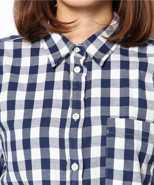 Another Edition（アナザーエディション）の「AE GGM CHK SHT（シャツ/ブラウス・レディース・イエロー/ライム/コバルトブルー・フリー）」の9枚目の写真