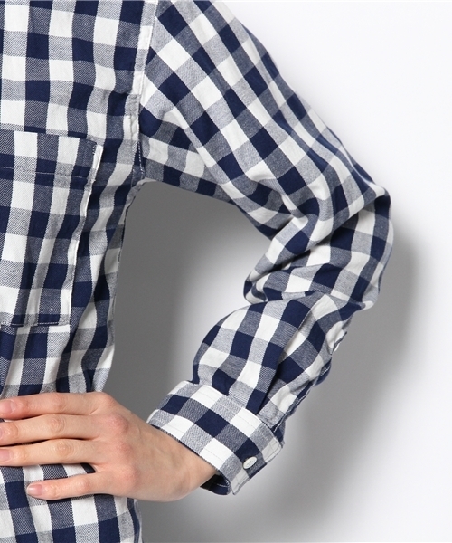 Another Edition（アナザーエディション）の「AE GGM CHK SHT（シャツ/ブラウス・レディース・イエロー/ライム/コバルトブルー・フリー）」の10枚目の写真