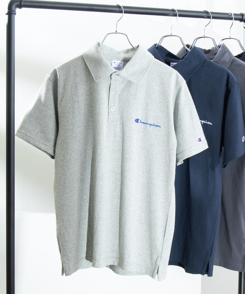 Champion（チャンピオン）の「∴WEGO/Championワンポイント刺繍ポロシャツ（ポロシャツ・メンズ・ホワイト/ブラック/ネイビー/グレー/ロイヤルブルー/イエロー/レッド/ダークグレー・X-LARGE/MEDIUM/LARGE/SMALL）」の14枚目の写真