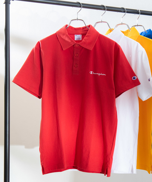 Champion（チャンピオン）の「∴WEGO/Championワンポイント刺繍ポロシャツ（ポロシャツ・メンズ・ホワイト/ブラック/ネイビー/グレー/ロイヤルブルー/イエロー/レッド/ダークグレー・X-LARGE/MEDIUM/LARGE/SMALL）」の20枚目の写真