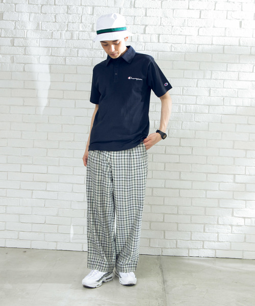 Champion（チャンピオン）の「∴WEGO/Championワンポイント刺繍ポロシャツ（ポロシャツ・メンズ・ホワイト/ブラック/ネイビー/グレー/ロイヤルブルー/イエロー/レッド/ダークグレー・X-LARGE/MEDIUM/LARGE/SMALL）」の16枚目の写真