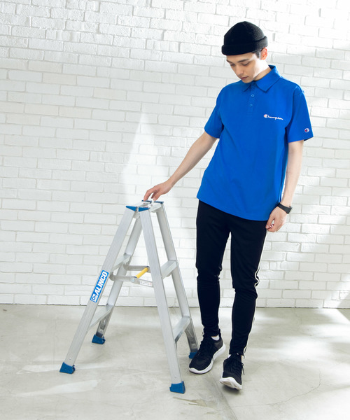 Champion（チャンピオン）の「∴WEGO/Championワンポイント刺繍ポロシャツ（ポロシャツ・メンズ・ホワイト/ブラック/ネイビー/グレー/ロイヤルブルー/イエロー/レッド/ダークグレー・X-LARGE/MEDIUM/LARGE/SMALL）」の11枚目の写真