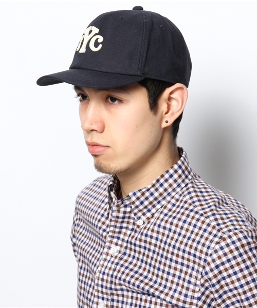 coen（コーエン）の「コットンリネンベースボールキャップ（キャップ・メンズ・レッド/ネイビー・フリー）」の4枚目の写真