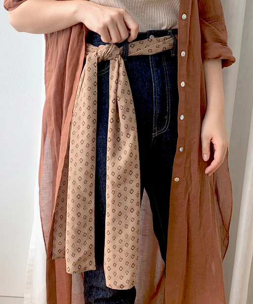 apres jour（アプレジュール）の「マルチスカーフ【ZOZOTOWN限定アイテム】（ストール/ショール・レディース・ベージュ/オレンジ系その他・ﾌﾘ-）」の3枚目の写真