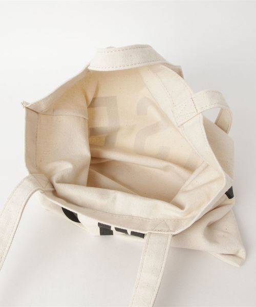 CONVERSE(コンバース)の「WEGO/コンバースロゴトートバッグ(トートバッグ・レディース・オフホワイト/ブラック・FREE)」の4枚目の写真