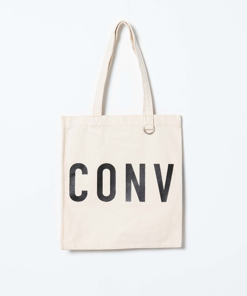 CONVERSE(コンバース)の「WEGO/コンバースロゴトートバッグ(トートバッグ・レディース・オフホワイト/ブラック・FREE)」の11枚目の写真