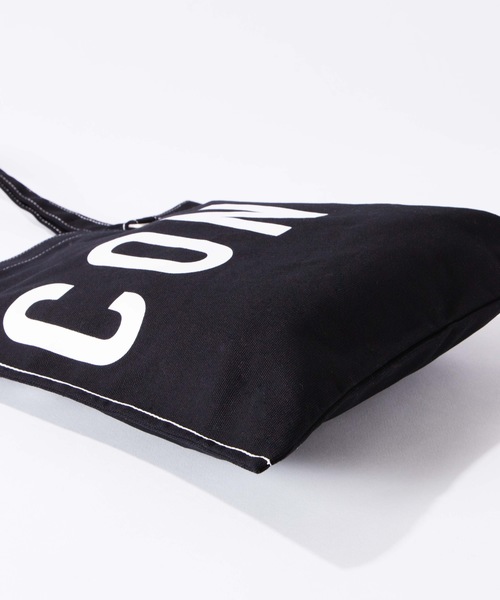 CONVERSE(コンバース)の「WEGO/コンバースロゴトートバッグ(トートバッグ・レディース・オフホワイト/ブラック・FREE)」の6枚目の写真