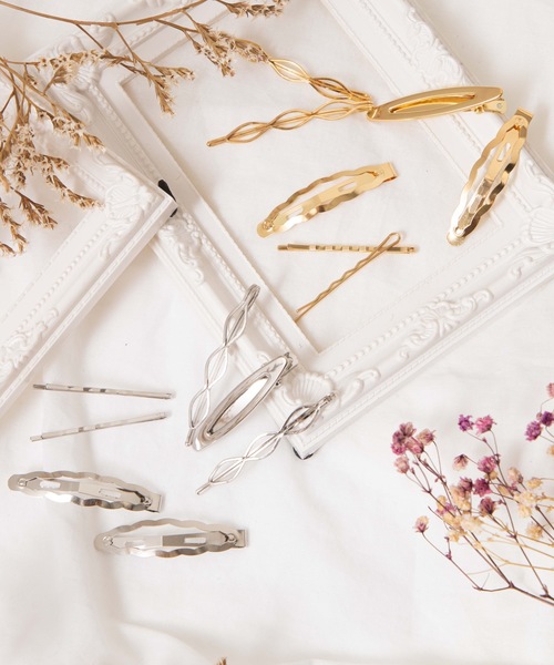 WEGO（ウィゴー）の「WEGO/【7点セット】メタルヘアピンセット（ヘアピン・レディース・シルバー/ゴールド・FREE）」の3枚目の写真