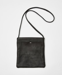 【20/80】トゥエンティーエイティー/SHRINK LEATHER FLAT POCKET SHOULDER BAG SMALL