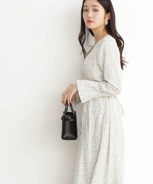 Basic エヌエヌナチュラルビューティーベーシック のファッション Beauty Natural ワンピース Beauty Natural ランダムドットマキシワンピース ワンピース N N