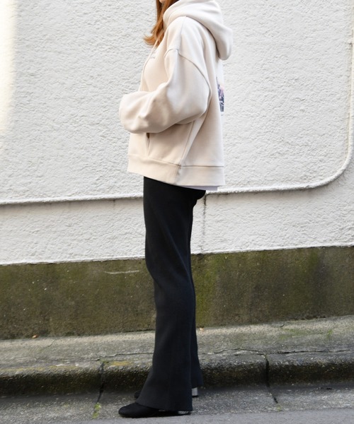 PairPair(ペアペア)の「リブニットパンツ(その他パンツ・レディース・ブラック/モカ・FREE)」の9枚目の写真