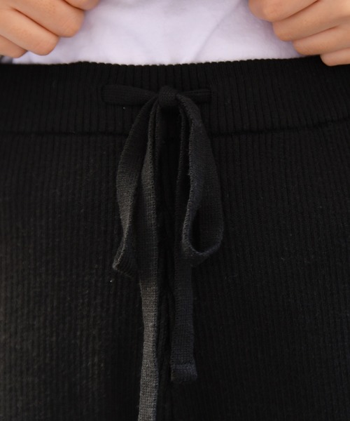 PairPair(ペアペア)の「リブニットパンツ(その他パンツ・レディース・ブラック/モカ・FREE)」の11枚目の写真