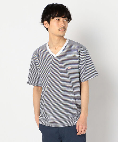 DANTON(ダントン)の「【DANTON/ダントン】VネックTシャツ #JD-9213(Tシャツ/カットソー・メンズ・ホワイト/チャコールグレー/ベージュ/グレー系その他/ブルー系その他/ブラック・44/40/38/42)」の6枚目の写真