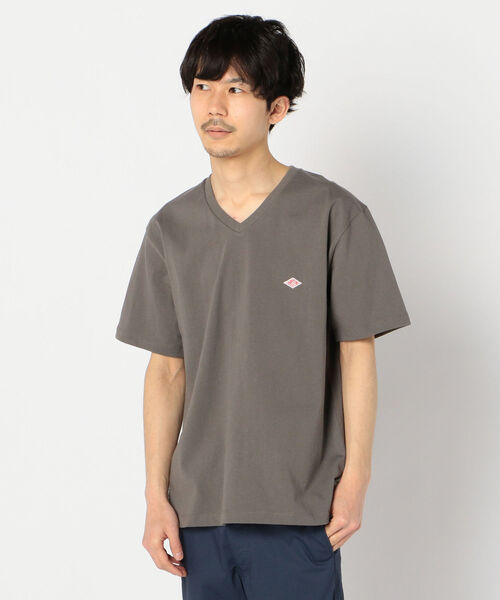DANTON(ダントン)の「【DANTON/ダントン】VネックTシャツ #JD-9213(Tシャツ/カットソー・メンズ・ホワイト/チャコールグレー/ベージュ/グレー系その他/ブルー系その他/ブラック・44/40/38/42)」の3枚目の写真