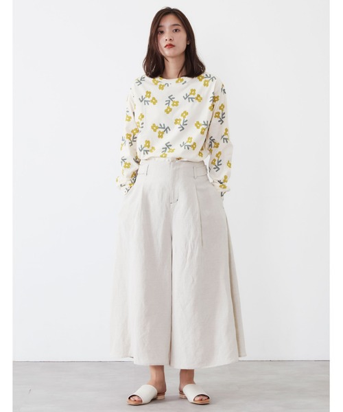 POU DOU DOU（プードゥドゥ）の「ソフト天竺オリジナルプリントプルオーバー（Tシャツ/カットソー・レディース・ネイビー/グレー/ホワイト系その他/キナリ・3）」の15枚目の写真