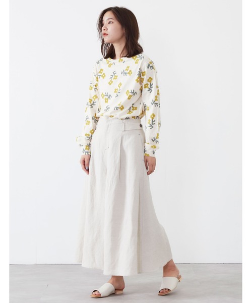 POU DOU DOU（プードゥドゥ）の「ソフト天竺オリジナルプリントプルオーバー（Tシャツ/カットソー・レディース・ネイビー/グレー/ホワイト系その他/キナリ・3）」の16枚目の写真