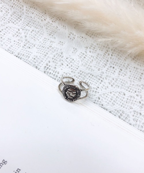 PairPair（ペアペア）の「アンティーク風リング(AR)（リング・レディース・シルバー/杢グレー・FREE）」の3枚目の写真