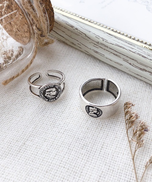 PairPair（ペアペア）の「アンティーク風リング(AR)（リング・レディース・シルバー/杢グレー・FREE）」の5枚目の写真