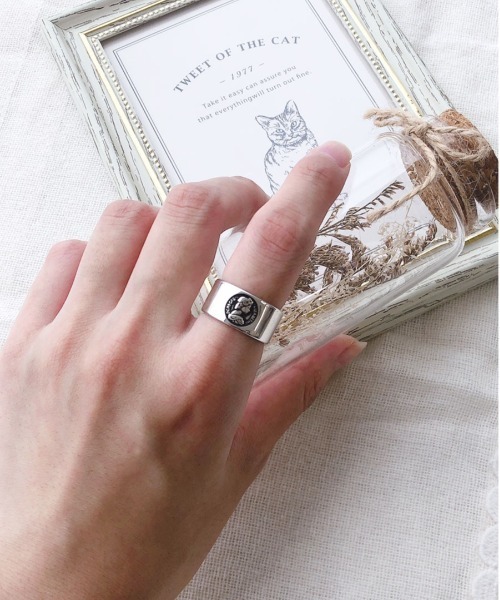 PairPair（ペアペア）の「アンティーク風リング(AR)（リング・レディース・シルバー/杢グレー・FREE）」の6枚目の写真