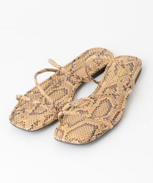 green label relaxing（グリーンレーベルリラクシング）の「◆CFC フラットサンダル(1.0cmヒール)（サンダル・レディース・ブラック/ベージュ/ゴールド/モカ/その他1・S/M/L）」の5枚目の写真