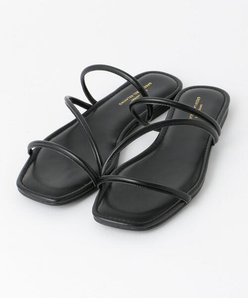 green label relaxing（グリーンレーベルリラクシング）の「◆CFC フラットサンダル(1.0cmヒール)（サンダル・レディース・ブラック/ベージュ/ゴールド/モカ/その他1・S/M/L）」の2枚目の写真