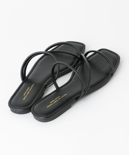 green label relaxing（グリーンレーベルリラクシング）の「◆CFC フラットサンダル(1.0cmヒール)（サンダル・レディース・ブラック/ベージュ/ゴールド/モカ/その他1・S/M/L）」の11枚目の写真