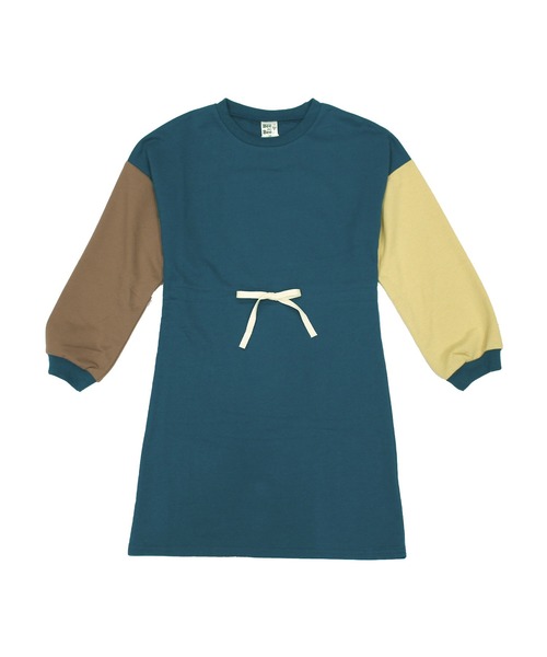 Bee des Bee（ビーデスビー）の「長袖ワンピース（ワンピース・キッズ・ライトグレー/ベージュ/グレー/ライトベージュ/モカ/ブラック×パープル/ブルー/カーキ/アイボリー・110cm/100cm/120cm/130cm/140cm/150cm）」の13枚目の写真