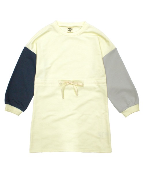 Bee des Bee（ビーデスビー）の「長袖ワンピース（ワンピース・キッズ・ライトグレー/ベージュ/グレー/ライトベージュ/モカ/ブラック×パープル/ブルー/カーキ/アイボリー・110cm/100cm/120cm/130cm/140cm/150cm）」の22枚目の写真