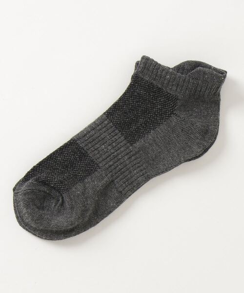 VIBGYOR Women（ヴィブジョー　ウィメン）の「VIBGYOR Select/ レディース ツーカラー ショート　ソックス (TK)（ソックス/靴下・レディース・ホワイト/チャコールグレー/ブラック/ベージュ/ブラウン/グレー/オフホワイト/ブルー/グリーン/キナリ/イエロー・FREE）」の6枚目の写真