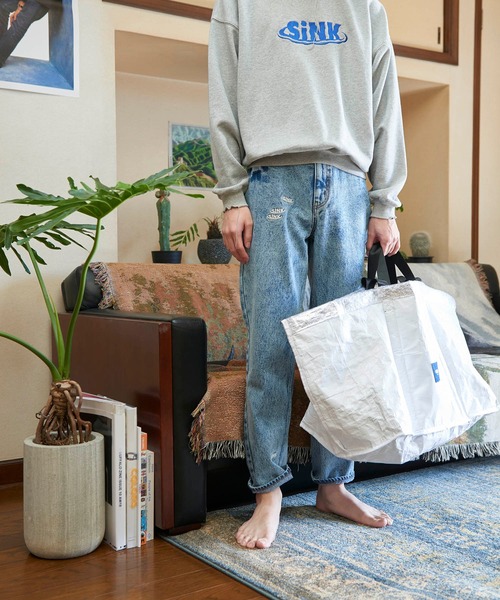 SINK kotohayokozawa（シンク コトハヨコザワ）の「WAVE LOGO SWEAT （SETUP OK)（スウェット・レディース・ベージュ/ネイビー/グレー・L/M）」の15枚目の写真