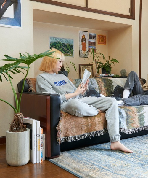 SINK kotohayokozawa（シンク コトハヨコザワ）の「WAVE LOGO SWEAT （SETUP OK)（スウェット・レディース・ベージュ/ネイビー/グレー・L/M）」の17枚目の写真