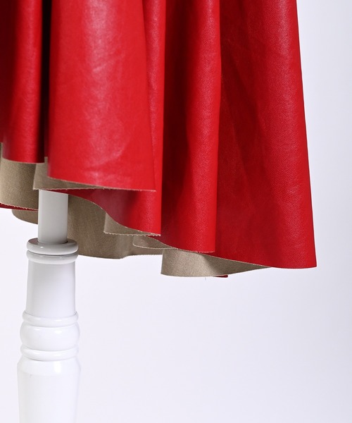 Narcissus（ナルシス）の「【Narcissus】フリルレザースカート（スカート・レディース・ブラック/レッド・FREE）」の19枚目の写真