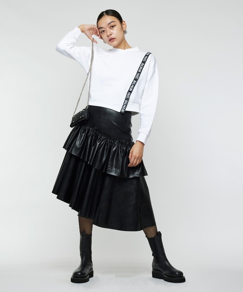 Narcissus（ナルシス）の「【Narcissus】フリルレザースカート（スカート・レディース・ブラック/レッド・FREE）」の20枚目の写真
