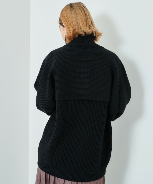 cepo（セポ）の「ニットベスト+タートルニットアンサンブル（ニット/セーター・レディース・グレー/ピンク/ミント/ブラック・M）」の21枚目の写真