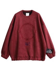 SHAREEF | "BARBED WIRE" MICRO SUEDE SWEAT(スウェット)