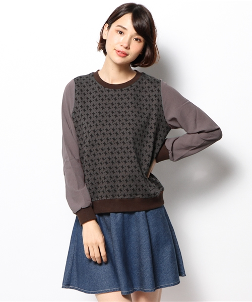 WHO'S WHO gallery（フーズフーギャラリー）の「【期間限定セール】【DIGITAL PARTY】CS Sweat（スウェット・レディース・ネイビー/ブラウン/グリーン/オフホワイト/レッド/ブラック・FREE）」の4枚目の写真