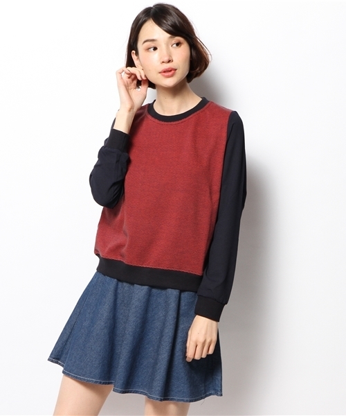 WHO'S WHO gallery（フーズフーギャラリー）の「【期間限定セール】【DIGITAL PARTY】CS Sweat（スウェット・レディース・ネイビー/ブラウン/グリーン/オフホワイト/レッド/ブラック・FREE）」の6枚目の写真