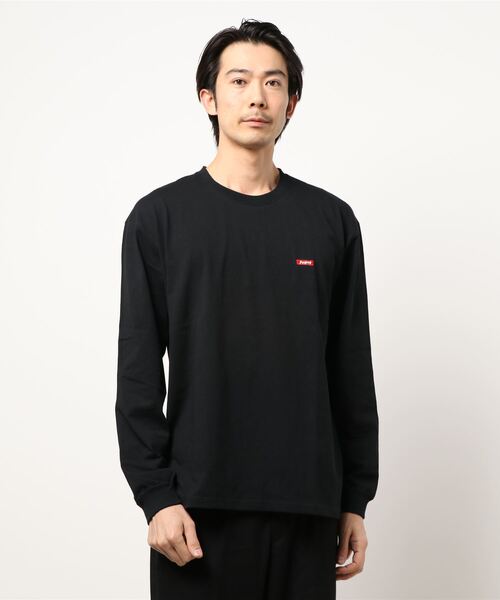 Naked Rust and other POEMS(ネイキッドラストアンドアザーポエムス)の「【69】【it】【POEMS】手書き風バックプリントロングスリーブ(Tシャツ/カットソー・メンズ・ホワイト/ブラック/グレイッシュブルー・MEDIUM/LARGE)」の1枚目の写真