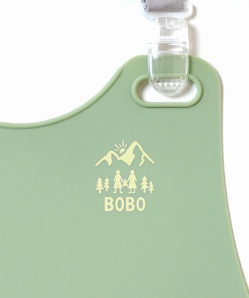 BOBO（ボボ）の「【BOBO(ボボ)】シリコンビブ（マグ/哺乳瓶/お食事グッズ・キッズ・テラコッタ/ライトカーキ・ONE SIZE）」の6枚目の写真