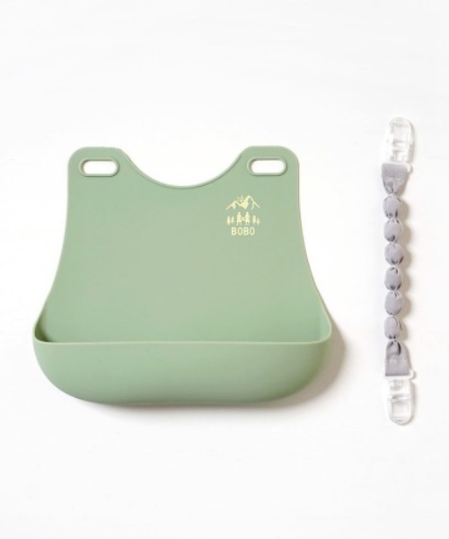 BOBO（ボボ）の「【BOBO(ボボ)】シリコンビブ（マグ/哺乳瓶/お食事グッズ・キッズ・テラコッタ/ライトカーキ・ONE SIZE）」の11枚目の写真